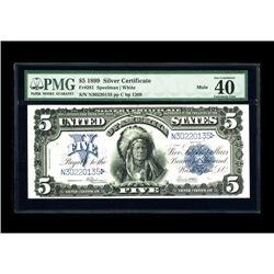 Fr. 281 $5 1899 Silver Certificate Mule PMG Extremely F 