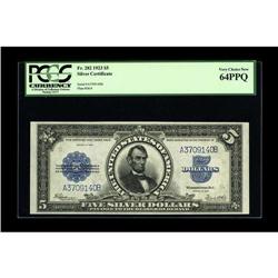 Fr. 282 $5 1923 Silver Certificate PCGS Very Choice New 