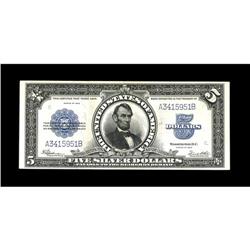 Fr. 282 $5 1923 Silver Certificate Extremely Fine. Thre 