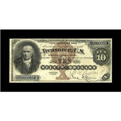 Fr. 287 $10 1880 Silver Certificate Extremely Fine. Wel 