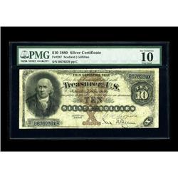 Fr. 287 $10 1880 Silver Certificate PMG Very Good 10. P 