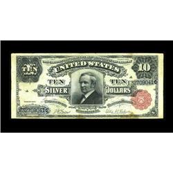 Fr. 301 $10 1891 Silver Certificate Fine. A few spots o 