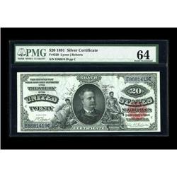 Fr. 320 $20 1891 Silver Certificate PMG Choice Uncircul 