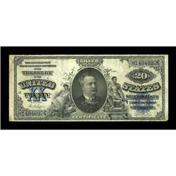 Fr. 321 $20 1891 Silver Certificate Fine. Nice edges fo 