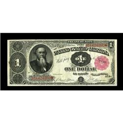 Fr. 351 $1 1891 Treasury Note Extremely Fine. Embossing 