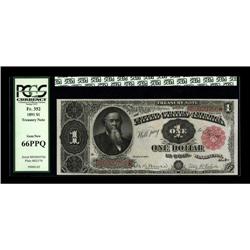 Fr. 352 $1 1891 Treasury Note PCGS Gem New 66PPQ. The s 