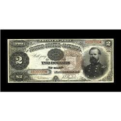 Fr. 353 $2 1890 Treasury Note Very Fine. The note offer 