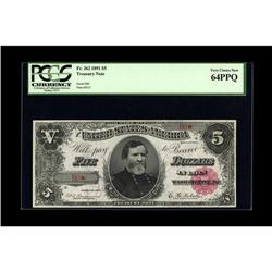 Fr. 362 $5 1891 Treasury Note PCGS Very Choice New 64PP 