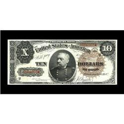 Fr. 366 $10 1890 Treasury Note About New. This previous 