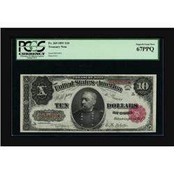 Fr. 369 $10 1891 Treasury Note PCGS Superb Gem New 67PP 