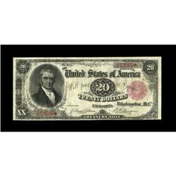 Fr. 375 $20 1891 Treasury Note Very Fine. A nice circul 