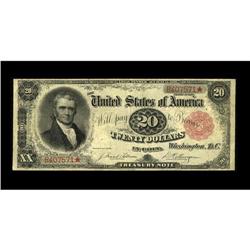 Fr. 375 $20 1891 Treasury Note Fine. Demand for this sc 