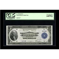 Fr. 708 $1 1918 Federal Reserve Bank Note PCGS Very Cho 