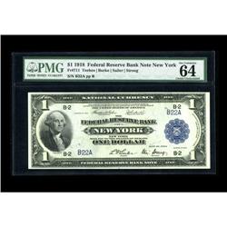 Fr. 711 $1 1918 Federal Reserve Bank Note PMG Choice Un 