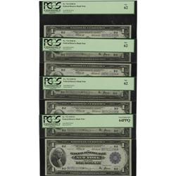 Fr. 713 $1 1918 Federal Reserve Bank Notes Cut Sheet of 