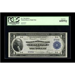 Fr. 718 $1 1918 Federal Reserve Bank Note PCGS Gem New 
