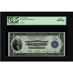 Fr. 723 $1 1918 Federal Reserve Bank Note PCGS Gem New 