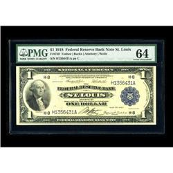 Fr. 730 $1 1918 Federal Reserve Bank Note PMG Choice Un 