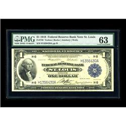 Fr. 730 $1 1918 Federal Reserve Bank Note PMG Choice Un 