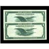 Image 2 : Fr. 733 $1 1918 Federal Reserve Bank Notes Two Consecut 