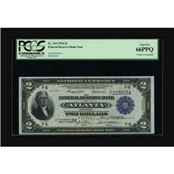 Fr. 762 $2 1918 Federal Reserve Bank Note Double Courte 