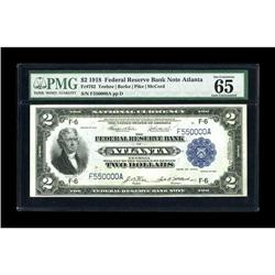 Fr. 762 $2 1918 Federal Reserve Bank Note PMG Gem Uncir 