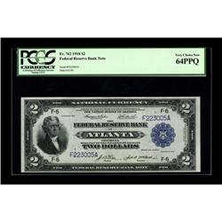 Fr. 762 $2 1918 Federal Reserve Bank Note PCGS Very Cho 