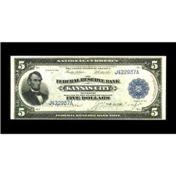 Fr. 800 $5 1915 Federal Reserve Bank Note Very Fine. In 