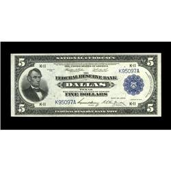 Fr. 807 $5 1918 Federal Reserve Bank Note About New. Th 
