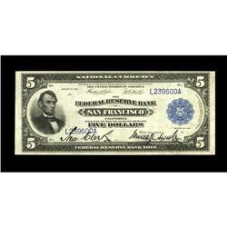 Fr. 808 $5 1915 Federal Reserve Bank Note Extremely Fin 