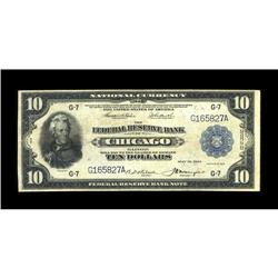 Fr. 814 $10 1918 Federal Reserve Bank Note Fine. A litt 