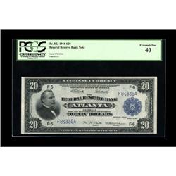 Fr. 823 $20 1918 Federal Reserve Bank Note PCGS Extreme 