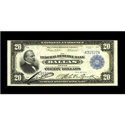 Fr. 828 $20 1915 Federal Reserve Bank Note Extremely Fi 