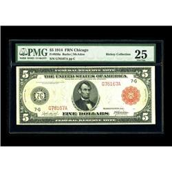 Fr. 838a $5 1914 Red Seal Federal Reserve Note PMG Very 