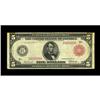 Image 1 : Fr. 840b $5 1914 Red Seal Federal Reserve Note Fine. A 