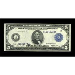 Fr. 844 $5 1914 Federal Reserve Note Extremely Fine-Abo 