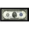 Image 1 : Fr. 851c $5 1914 Federal Reserve Note New. Embossing re 