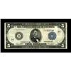 Image 1 : Fr. 855c $5 1914 Federal Reserve Star Note Fine+. This 