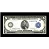 Image 1 : Fr. 856 $5 1914 Federal Reserve Note About New. A light 