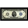 Image 1 : Fr. 859c $5 1914 Federal Reserve Star Note Fine. 