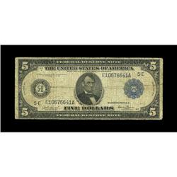 Fr. 861 $5 1914 Federal Reserve Note Very Good. This is 