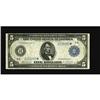Image 1 : Fr. 862 $5 1914 Federal Reserve Star Note Fine. This to 