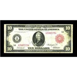 Fr. 892a $10 1914 Red Seal Federal Reserve Note Fine-Ve 