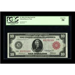 Fr. 893a $10 1914 Red Seal Federal Reserve Note PCGS Ab 