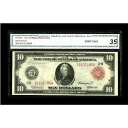 Fr. 893a $10 1914 Red Seal Federal Reserve Note CGA Ver 