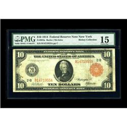 Fr. 893a $10 1914 Red Seal Federal Reserve Note PMG Cho 