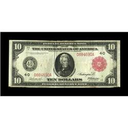 Fr. 895b $10 1914 Red Seal Federal Reserve Note Fine-Ve 