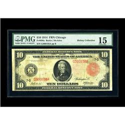 Fr. 898a $10 1914 Red Seal Federal Reserve Note PMG Cho 