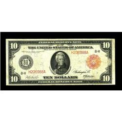 Fr. 899a $10 1914 Red Seal Federal Reserve Note Fine-Ve 
