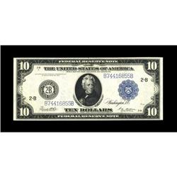 Fr. 911c $10 1914 Federal Reserve Note Gem New. Even th 